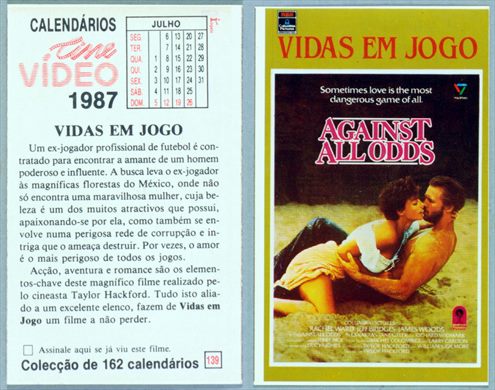 Calendarios Cine Video 139 1987