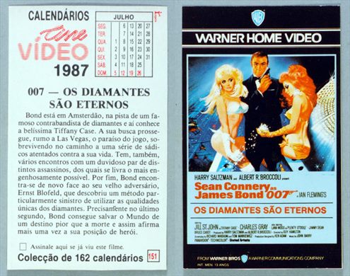Calendarios Cine Video 151 1987