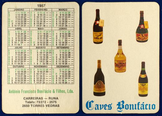 Antonio Francisco Bonifacio e Filhos - Caves Bonifacio 1987