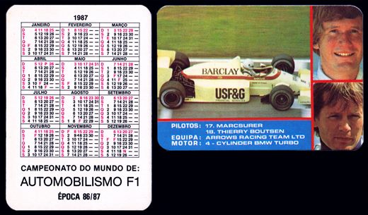Campeonato do mundo de Automobilismo F1 epoca 86-87 (01) 1987
