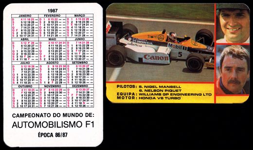 Campeonato do mundo de Automobilismo F1 epoca 86-87 (03) 1987