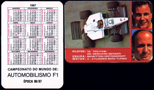 Campeonato do mundo de Automobilismo F1 epoca 86-87 (14) 1987