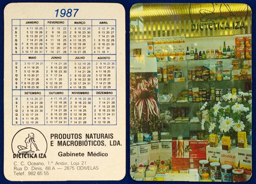 Dietetica Iza produtos naturais e macrobioticos 1987