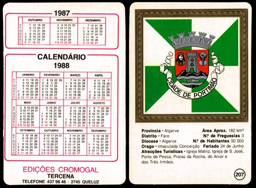 Edicoes Cromagal - Cidade de Portimao 1987-1988