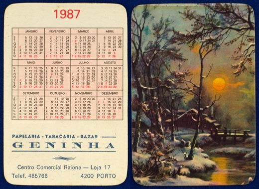 Geninha papelaria-tabacaria-bazar - Inverno 1987