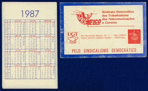 Sindetelco - Sindicato Democratico dos Trabalhadores das Telecomunicacoes e Correios 1987