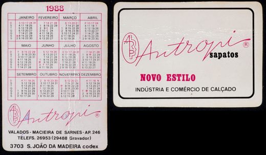 Antropi sapatos 1988