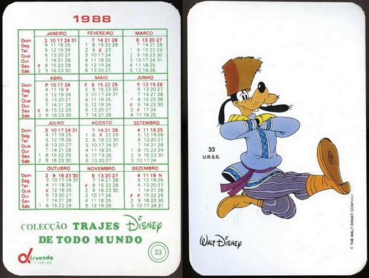 Coleccao Trajes Disney de Todo Mundo 33 1988