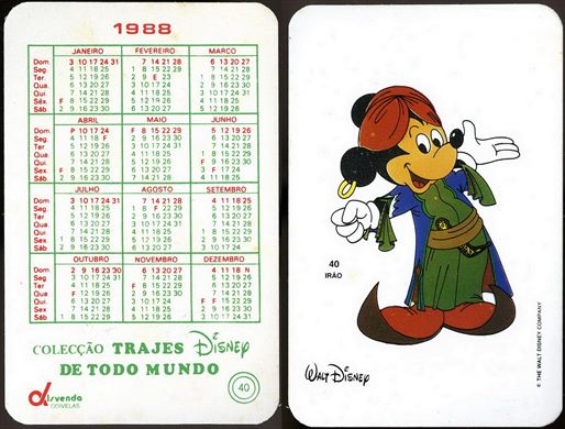 Coleccao Trajes Disney de Todo Mundo 40 1988