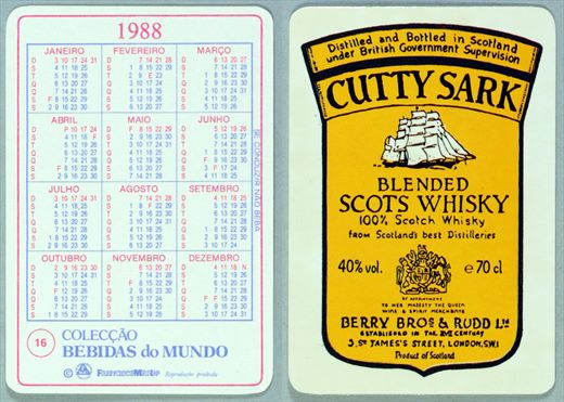 Coleccao Bebidas do Mundo 016 1988