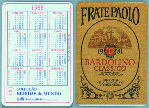 Coleccao Bebidas do Mundo 028 1988