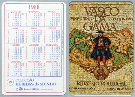 Coleccao Bebidas do Mundo 029 1988
