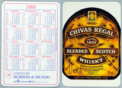 Coleccao Bebidas do Mundo 036 1988