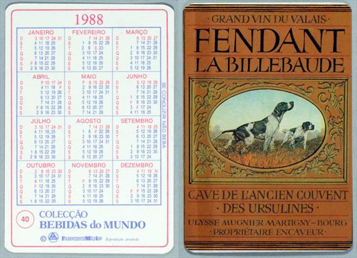 Coleccao Bebidas do Mundo 040 1988