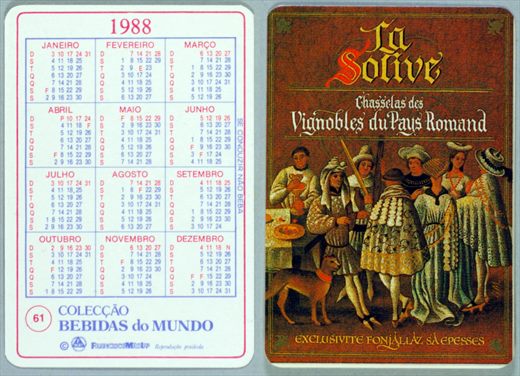 Coleccao Bebidas do Mundo 061 1988