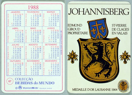 Coleccao Bebidas do Mundo 067 1988