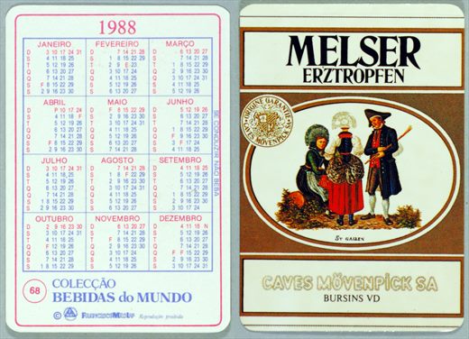 Coleccao Bebidas do Mundo 068 1988