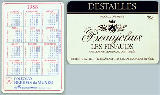 Coleccao Bebidas do Mundo 069 1988