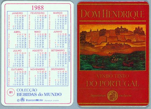 Coleccao Bebidas do Mundo 081 1988