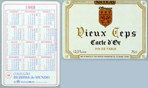 Coleccao Bebidas do Mundo 084 1988