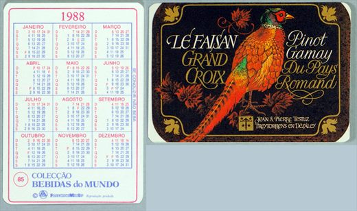 Coleccao Bebidas do Mundo 085 1988