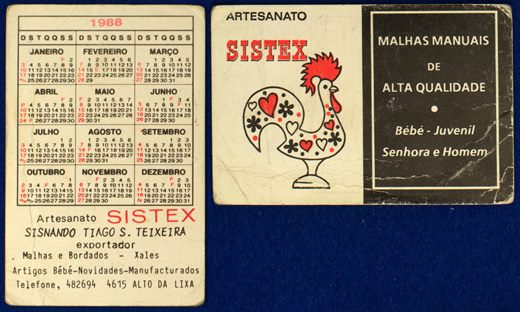 Artesanato SISTEX de Sisnando Tiago S. Teixeira 1988