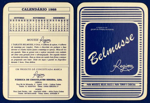 Fabrica de Chocolates Regina - Belmusse 1988