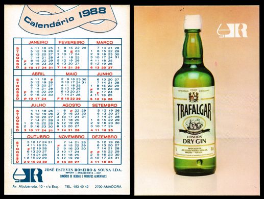 Jose Esteves Roseiro e Sousa - Trafalgar London Dry Gin 1988