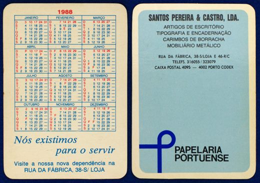 Papelaria Portuense de Santos Pereira e Castro 1988