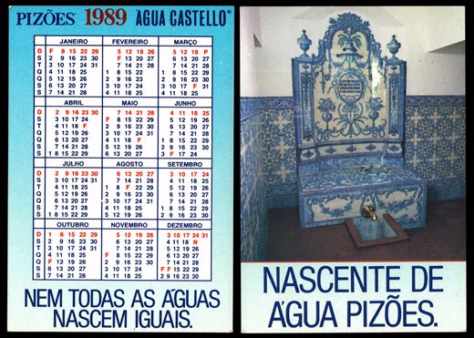 Agua Castello - Nascente de agua Pizoes 1989