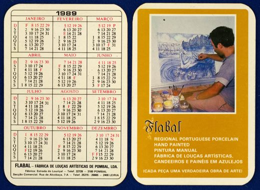 FLABAL Fabrica de loucas Artisticas de Pombal, 1989