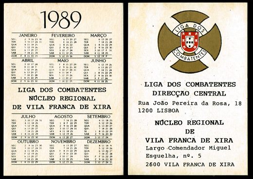 Liga dos Combatentes Nucleo Regional de Vila Franca de Xira 1989