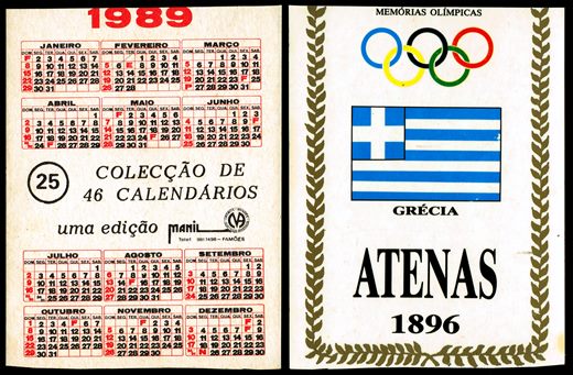 Manil - Coleccao de 46 calendarios 25 1989