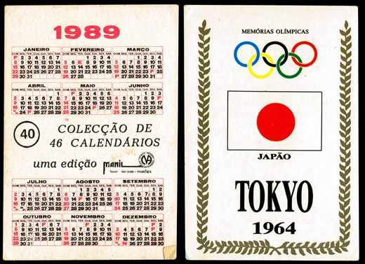 Manil - Coleccao de 46 calendarios 40 1989