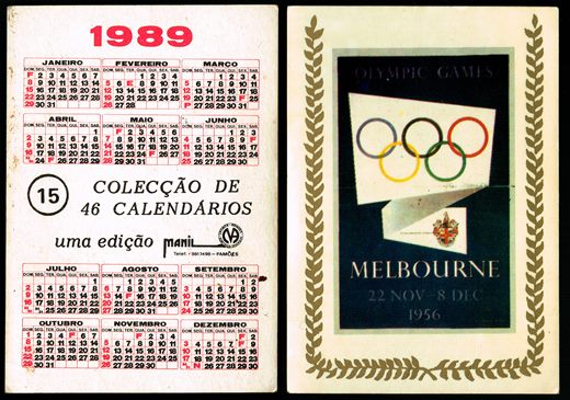 Manil 15 - Cartaz Olympic Games 1956 1989