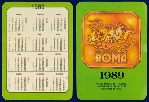 Manufacturas Roma 1989