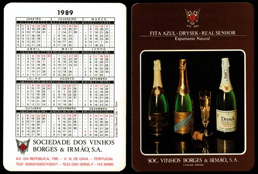 Sociedade dos Vinhos Borges e Irmao 1989 2