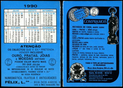Numismatica Filatelia e Antiguidades Felix-1990