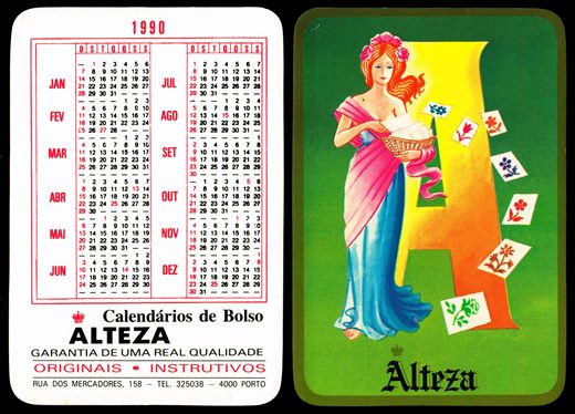 Alteza Calendarios de Bolso 1990