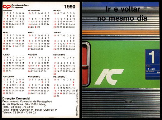 CP Caminhos de Ferro Portugueses 1990