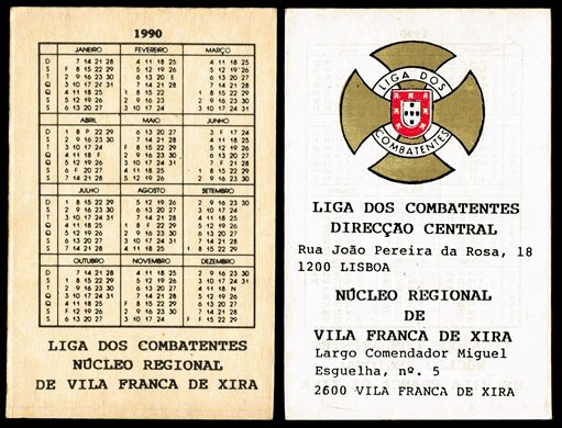 Liga dos Combatentes Nucleo Regional de Vila Franca de Xira 1990