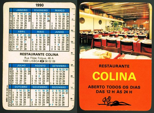 Restaurante Colina 1990