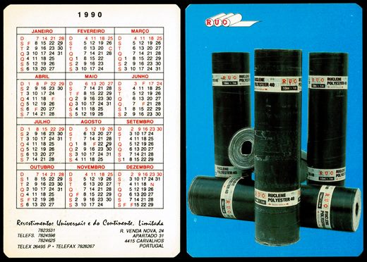 Revestimentos Universais e do Continente 1 1990