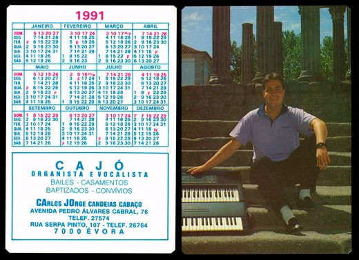 Cajo organista e vocalista 1991