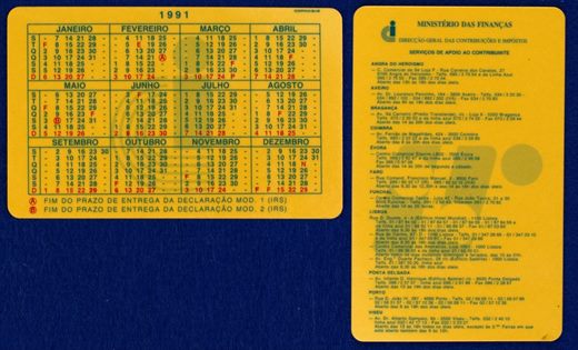 Ministerio das Financas - Direccao-Geral das Contribuicoes e Impostos-1991