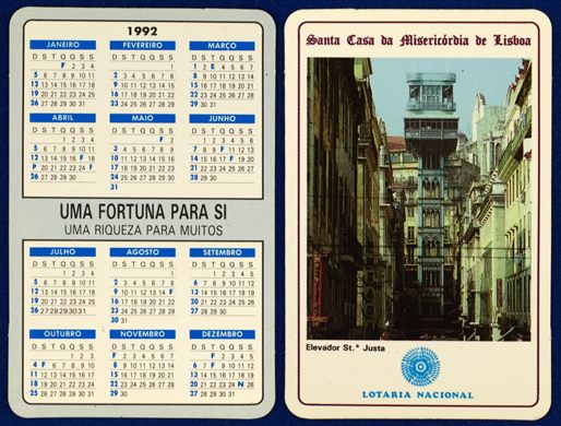 Lotaria Nacional - Elevador Sta. Justa