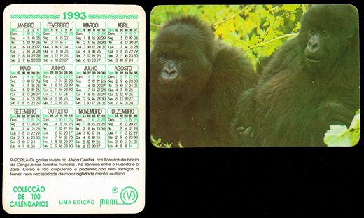 Manil - Coleccao de 100 calendarios 009 1993