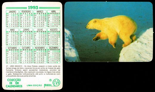 Manil - Coleccao de 100 calendarios 037 1993