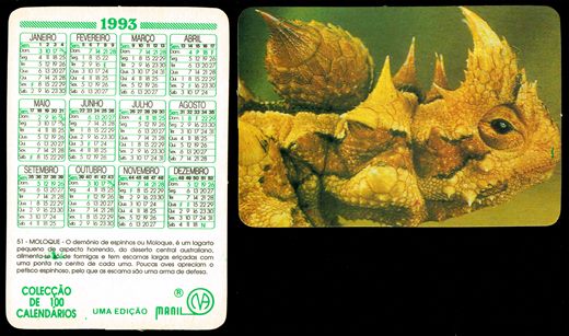 Manil - Coleccao de 100 calendarios 051 1993