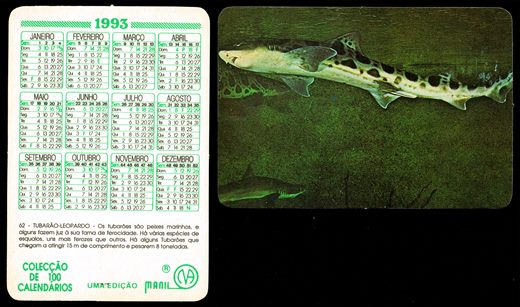 Manil - Coleccao de 100 calendarios 062 1993